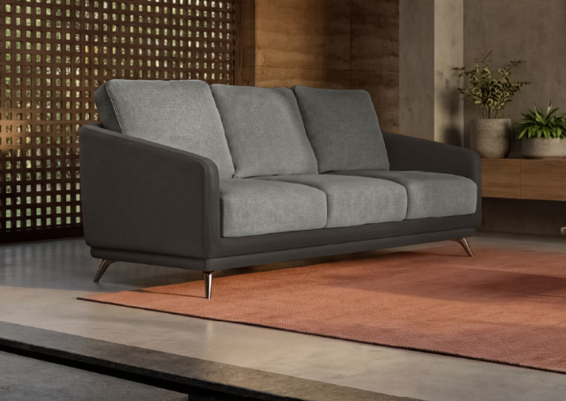 3 Seater Sofa grey color
wooden fram